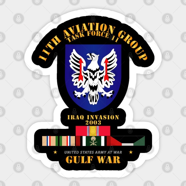 11th Aviation Group - TF 11 Gulf War w SVC Sticker by twix123844